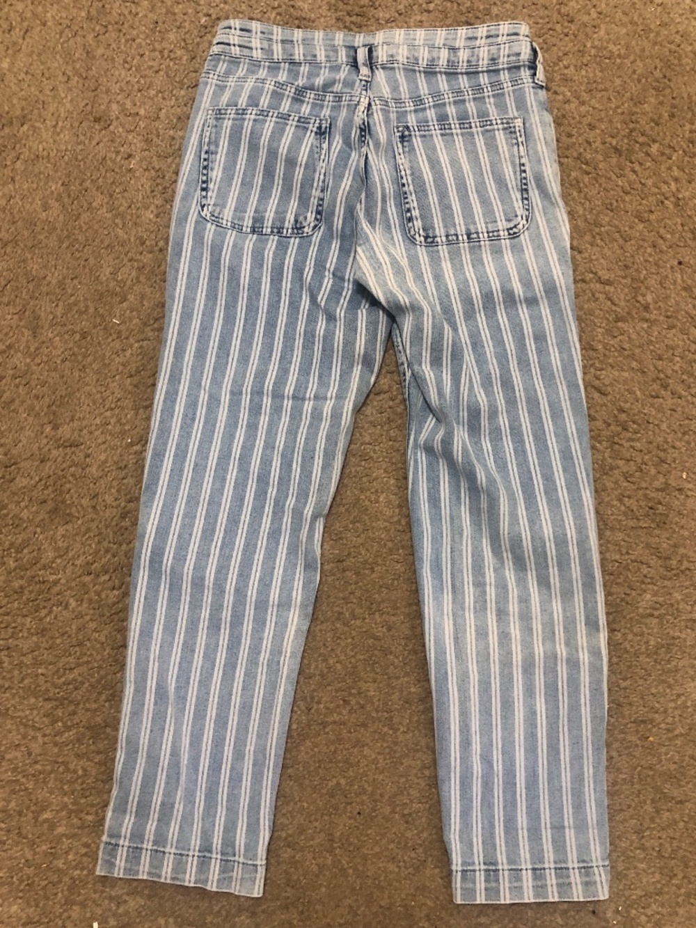Anthropologie Size 27 Pilcro High-Rise Striped Acid Wash Slim Jeans - Picture 8 of 10